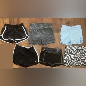 Justice shorts bundle for girls 6 pairs sz 10